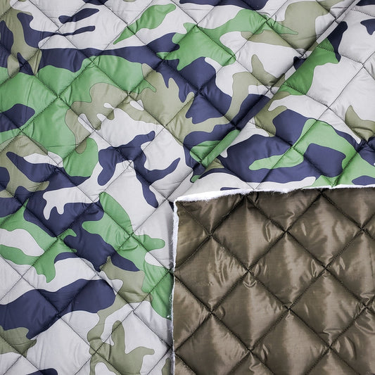Quilted Arctic Fill™ - 2-Sided, 8oz - Camo - Army Green (fold)
