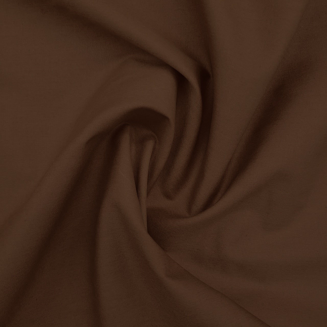 100% Cotton Poplin - Brown (Tobacco)