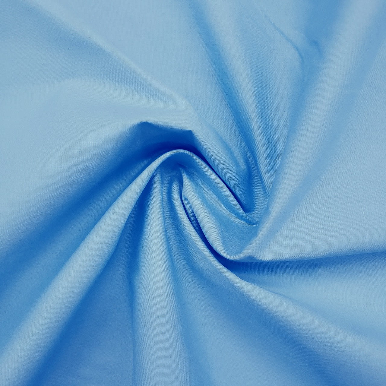 100% Cotton Poplin - Ocean Blue