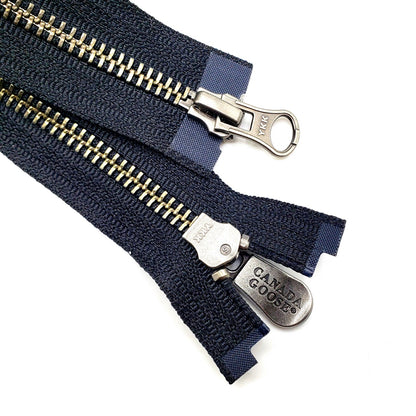 2-Way Separable Zippers Bronze (Canada Goose) (pulls)