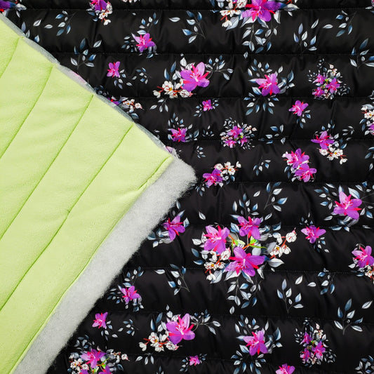 Quilted Polar 2-Sided 13oz - Arctic Floral by Martha Kyak (fold)