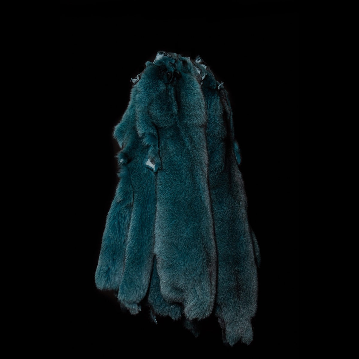 Dyed Norwegian Blue Fox Fur - Turquoise