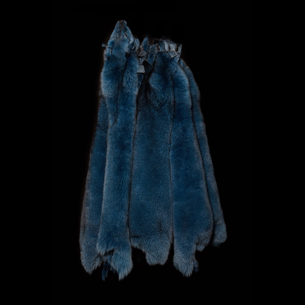 Dyed Norwegian Blue Fox Fur - Teal