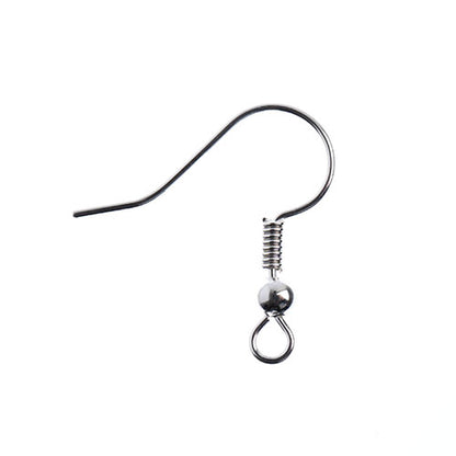 Fish Hook Ear Wire - Silver