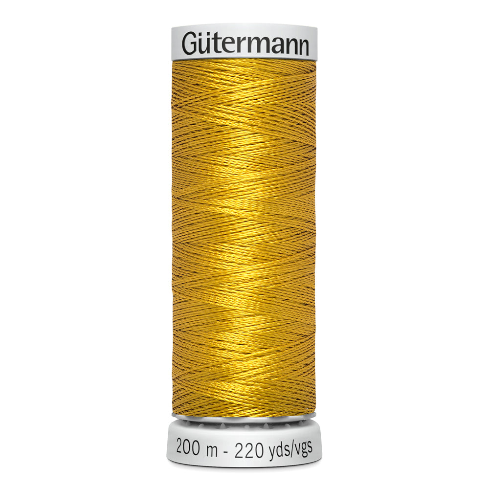 GÜTERMANN - Dekor Rayon Thread 200m - Dark Gold