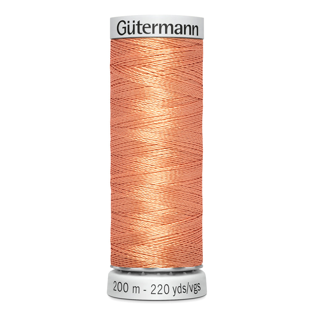 GÜTERMANN - Dekor Rayon Thread 200m - Peachy Orange