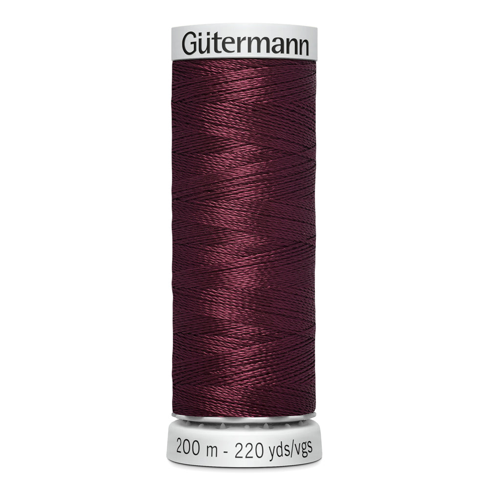 GÜTERMANN - Dekor Rayon Thread 200m - Very Dark Wine