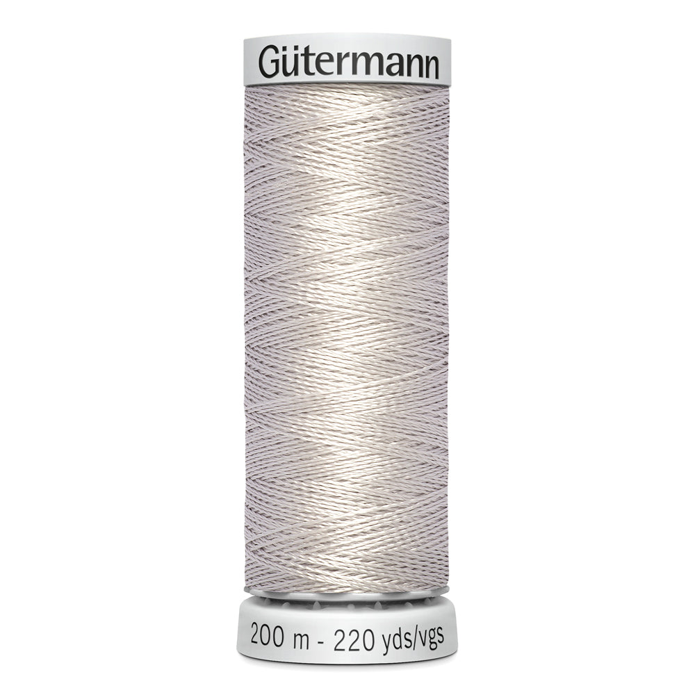 GÜTERMANN - Dekor Rayon Thread 200m - Silver Plate