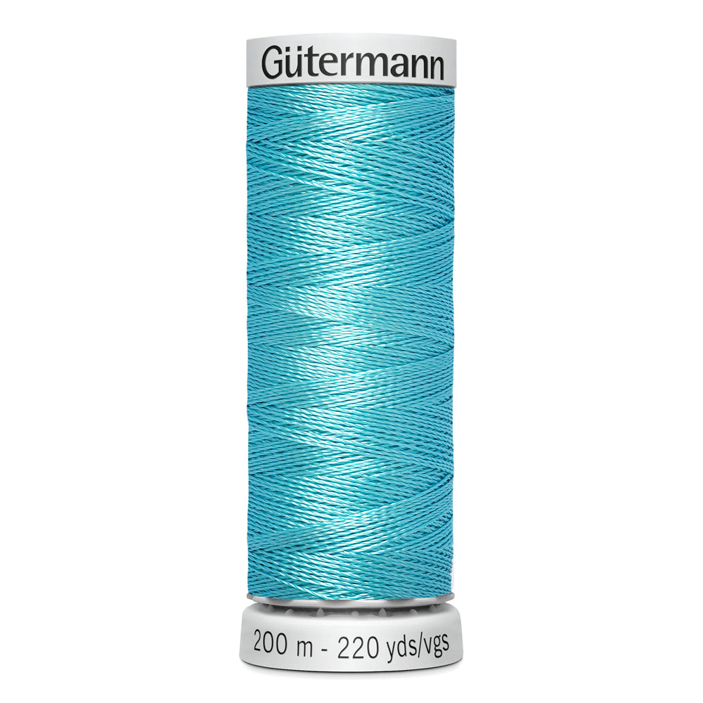 GÜTERMANN - Dekor Rayon Thread 200m - Aqua Blue