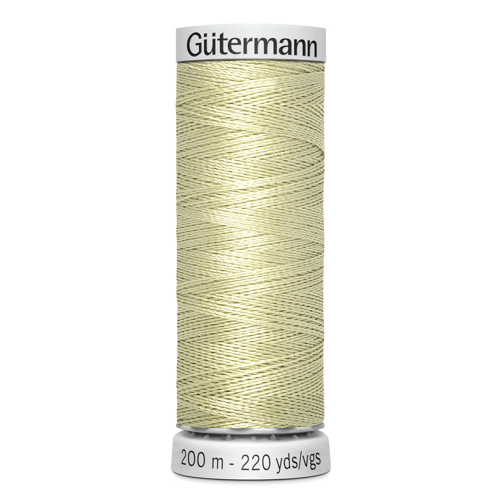 GÜTERMANN - Dekor Rayon Thread 200m - Pastel Yellow Green