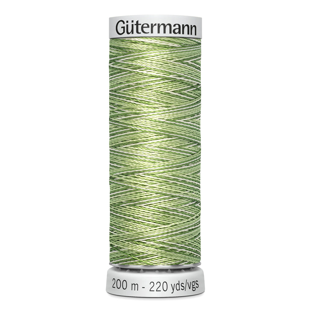 GÜTERMANN - Dekor Rayon Thread 200m - Variegated Greens