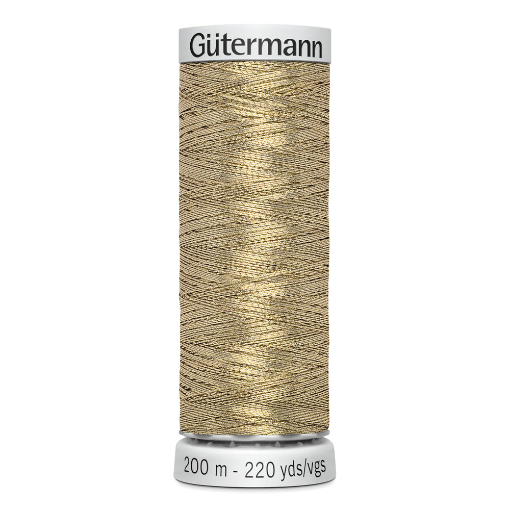GÜTERMANN - Dekor Metallic Thread 200m - Gold