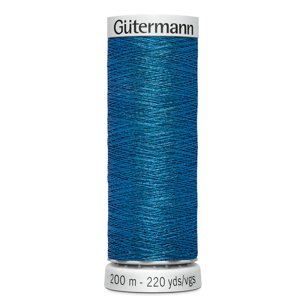 GÜTERMANN - Dekor Metallic Thread 200m - True Blue