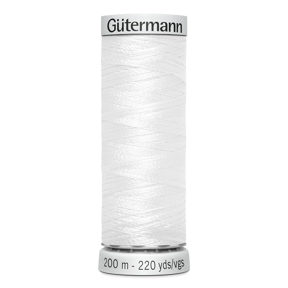 GÜTERMANN - Dekor Metallic Thread 200m - White
