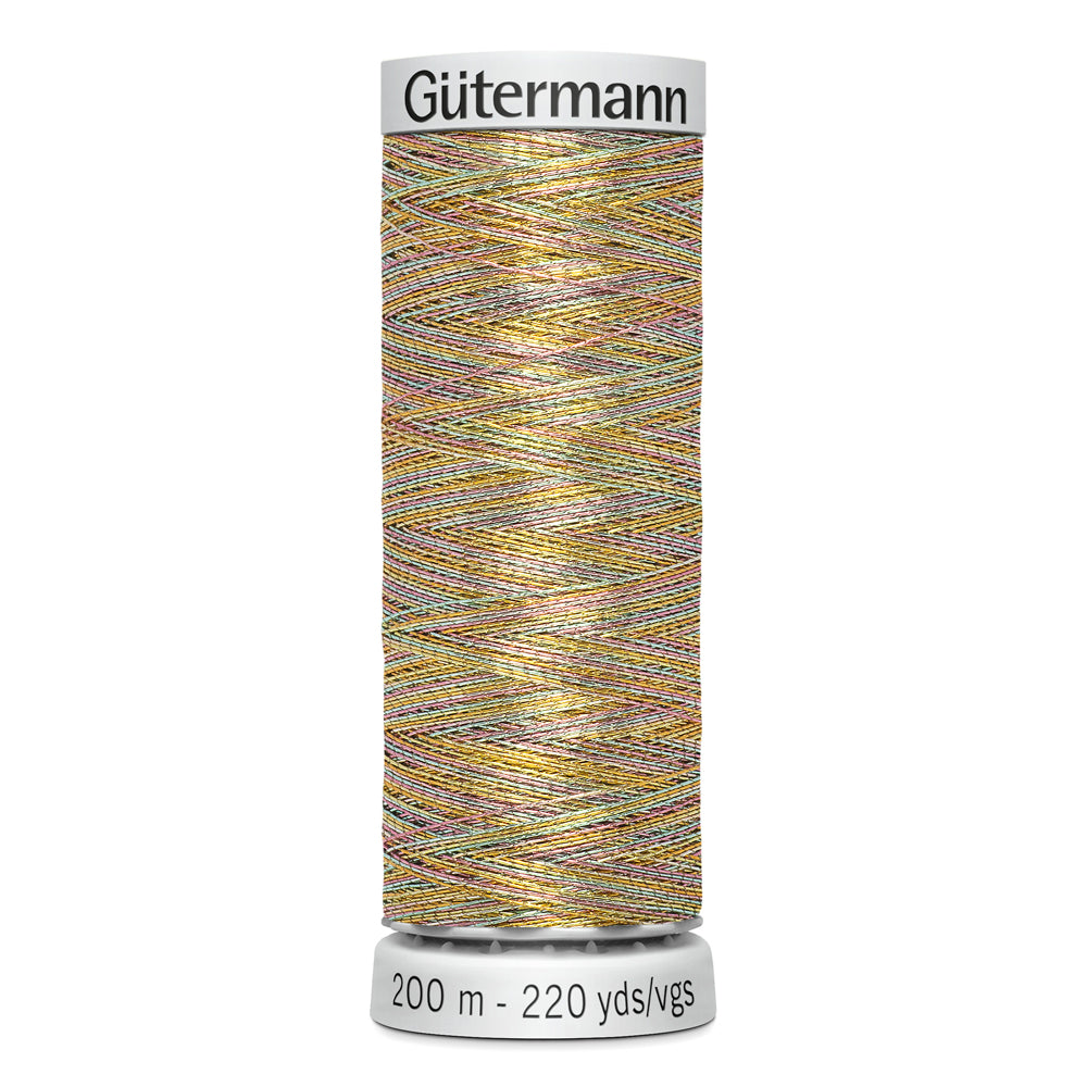 GÜTERMANN - Dekor Metallic Thread 200m - Variegated Summer Day