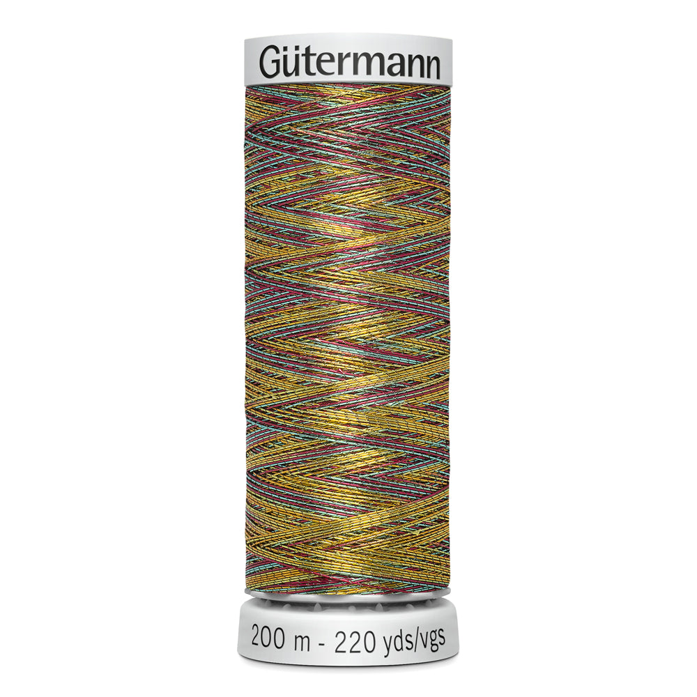 GÜTERMANN - Dekor Metallic Thread 200m - Variegated Red Apples