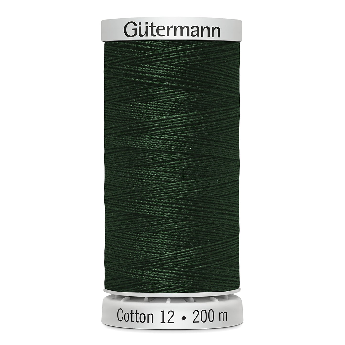 GÜTERMANN - Cotton 12wt Thread 200m - Forest Green