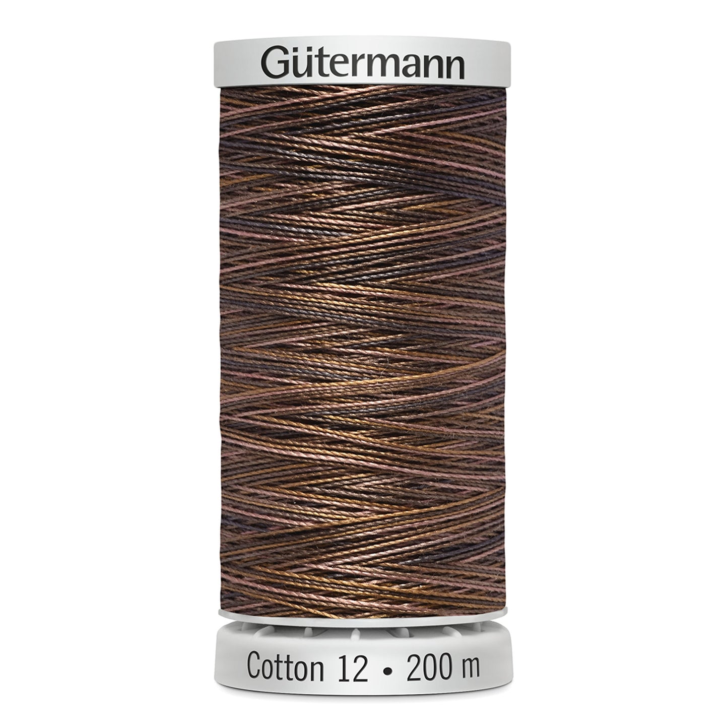 GÜTERMANN - Cotton 12wt Thread 200m - Blue Jean Brown