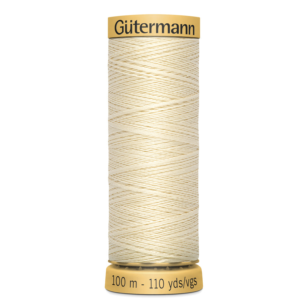 GÜTERMANN - Natural Cotton 50wt Thread 100m - Pongee