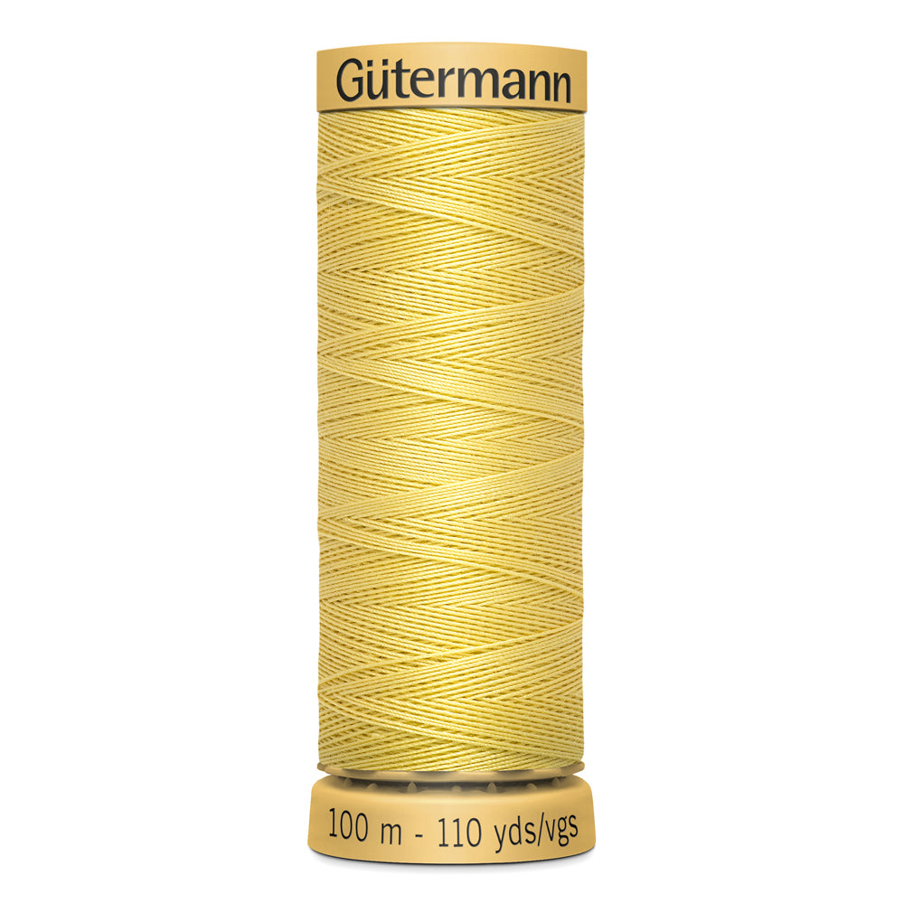GÜTERMANN - Natural Cotton 50wt Thread 100m - Yellow