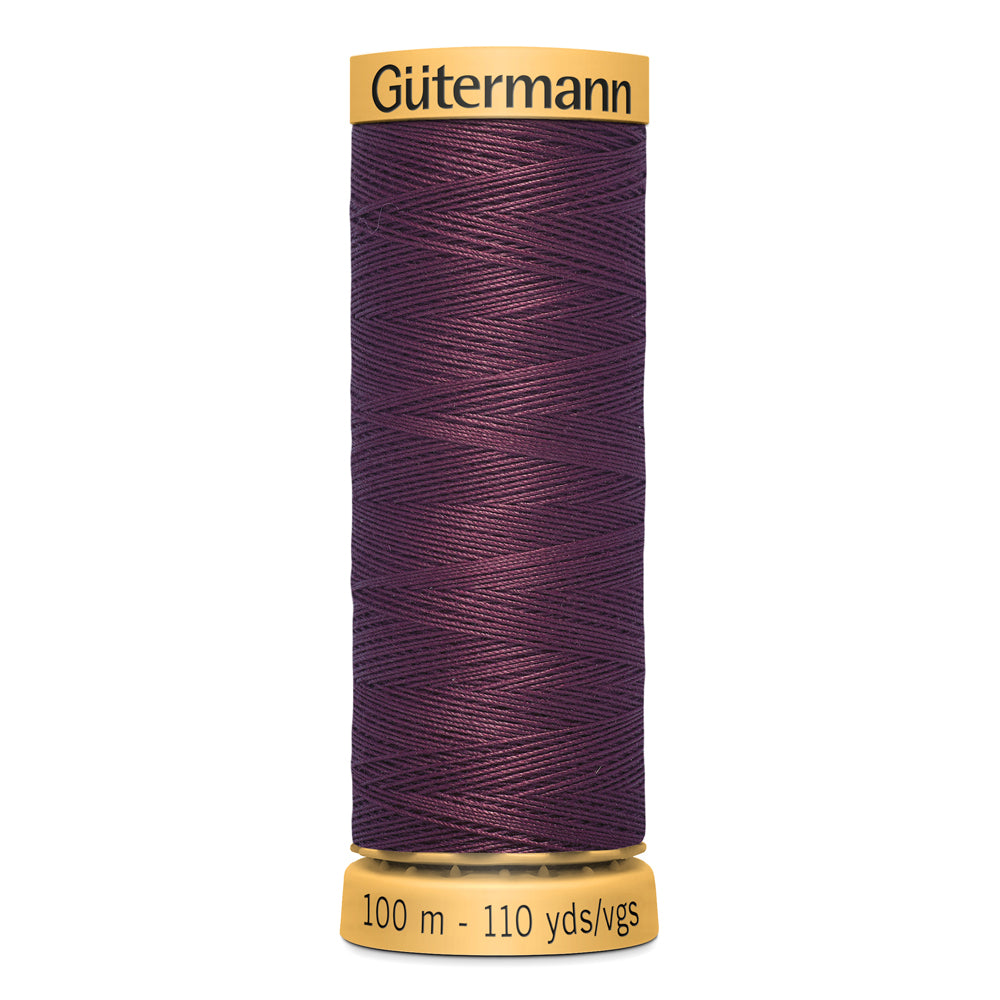 GÜTERMANN - Natural Cotton 50wt Thread 100m - Raisin