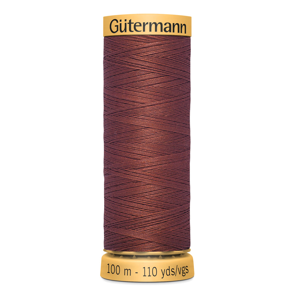 GÜTERMANN - Natural Cotton 50wt Thread 100m - Rust