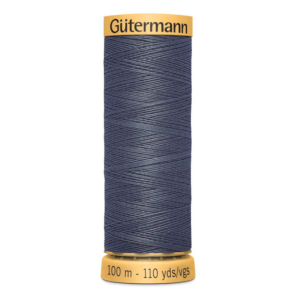 GÜTERMANN - Natural Cotton 50wt Thread 100m - Dark Stormy Sky