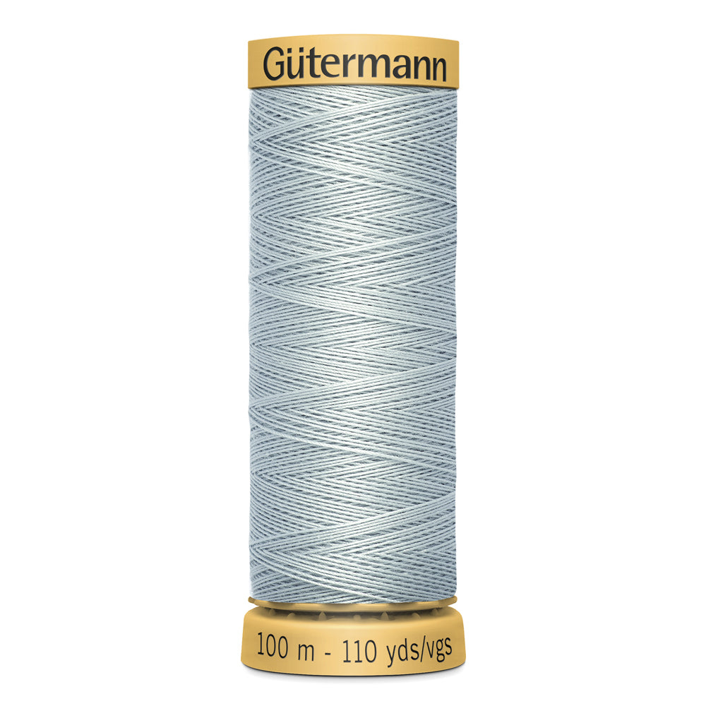 GÜTERMANN - Natural Cotton 50wt Thread 100m - Light Tile Blue