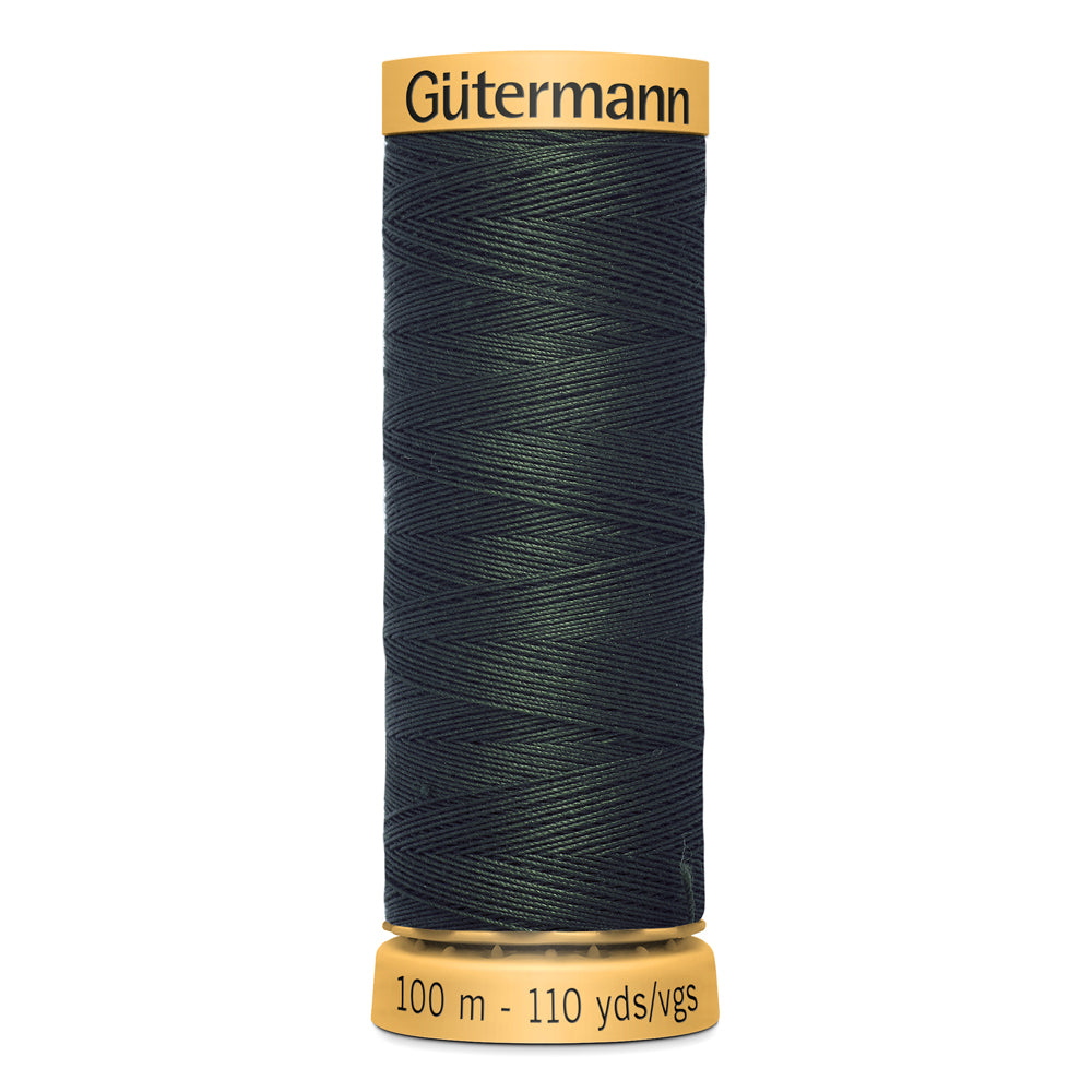 GÜTERMANN - Natural Cotton 50wt Thread 100m - Dark Green