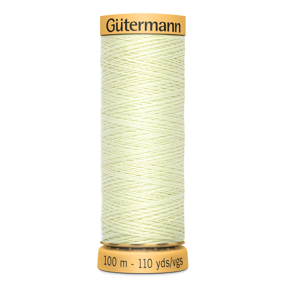 GÜTERMANN - Natural Cotton 50wt Thread 100m - Celery