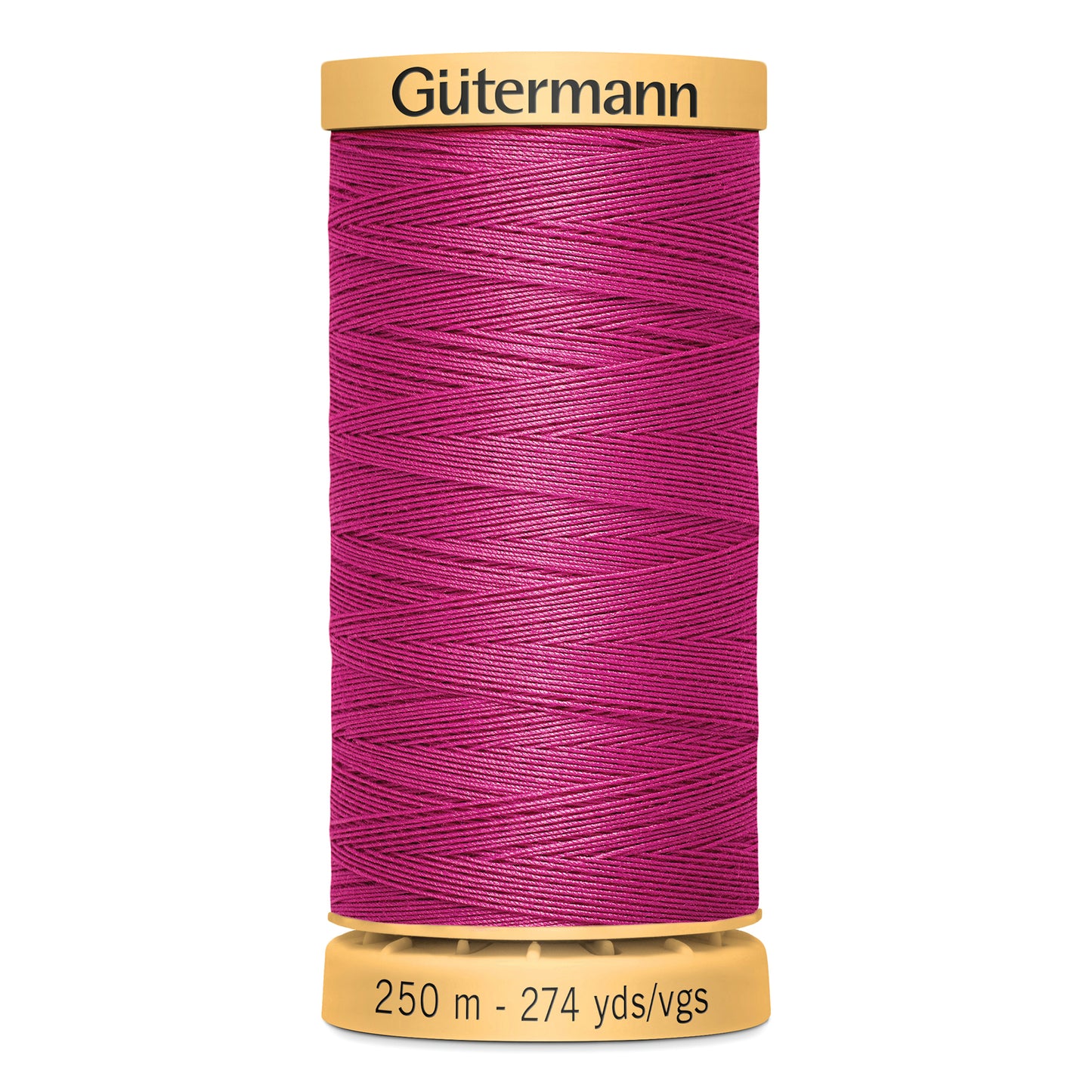 GÜTERMANN - Natural Cotton 50wt Thread 250m - Bright Pink