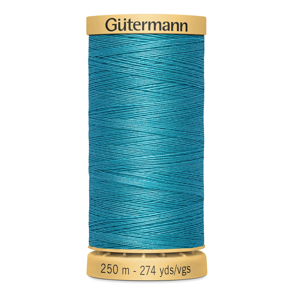 GÜTERMANN - Natural Cotton 50wt Thread 250m - Medium Blue