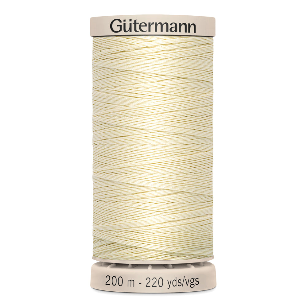 GÜTERMANN - Hand Quilting 50wt Thread 200m - Light Pearl