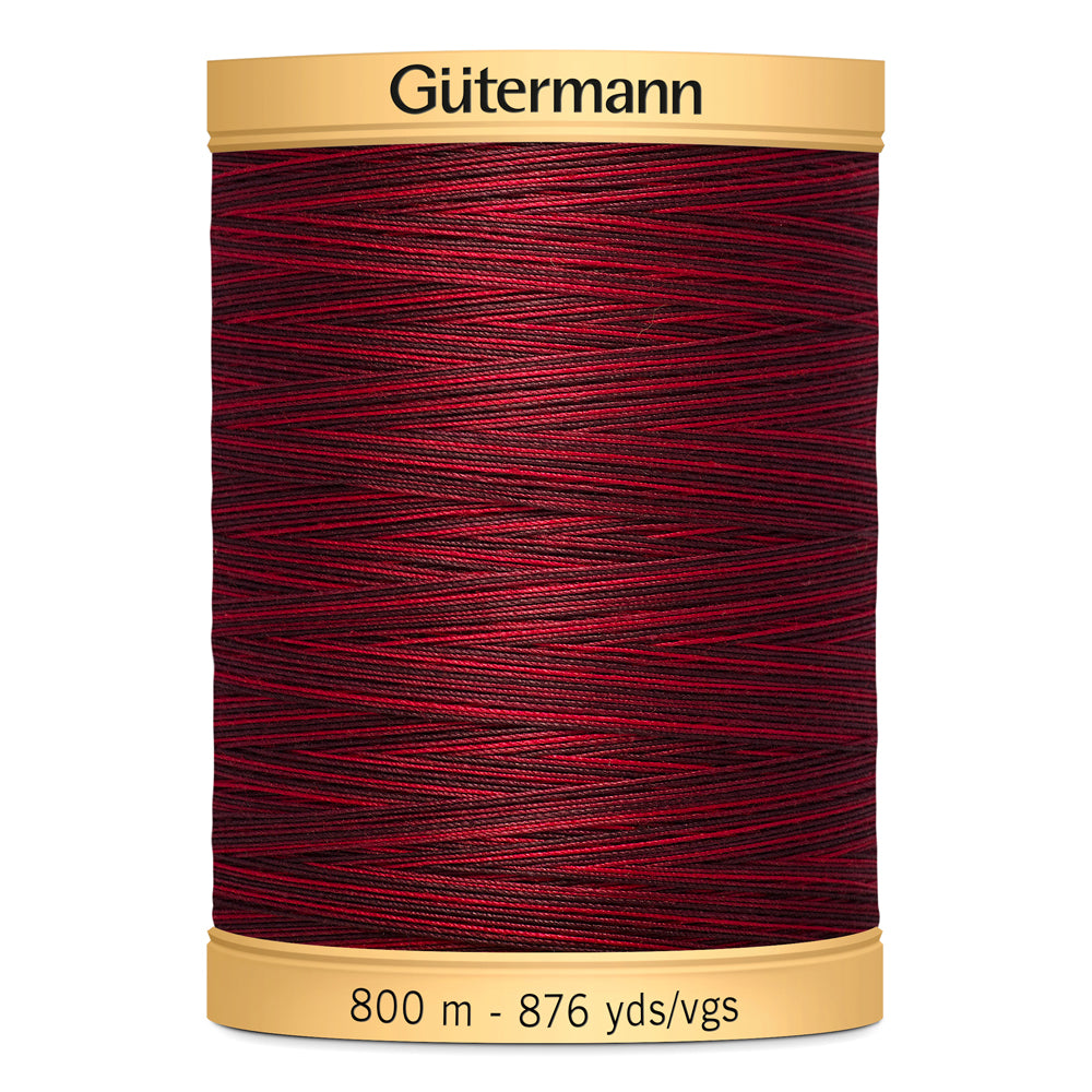 GÜTERMANN - Natural Cotton 50wt Thread 800m - Berry Berry