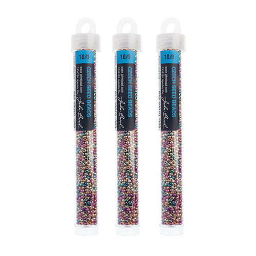 Czech Seed Beads - Metallic Multi (Metallic) vials