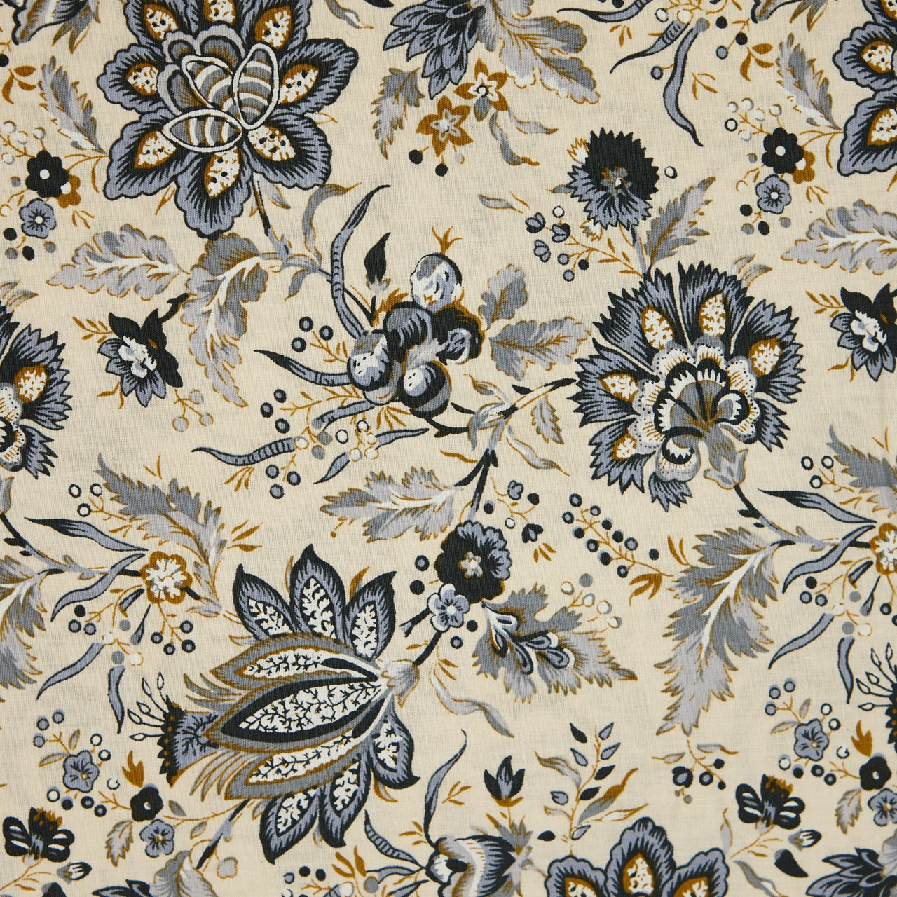 Cotton Floral - Azahar - Cream (detail)