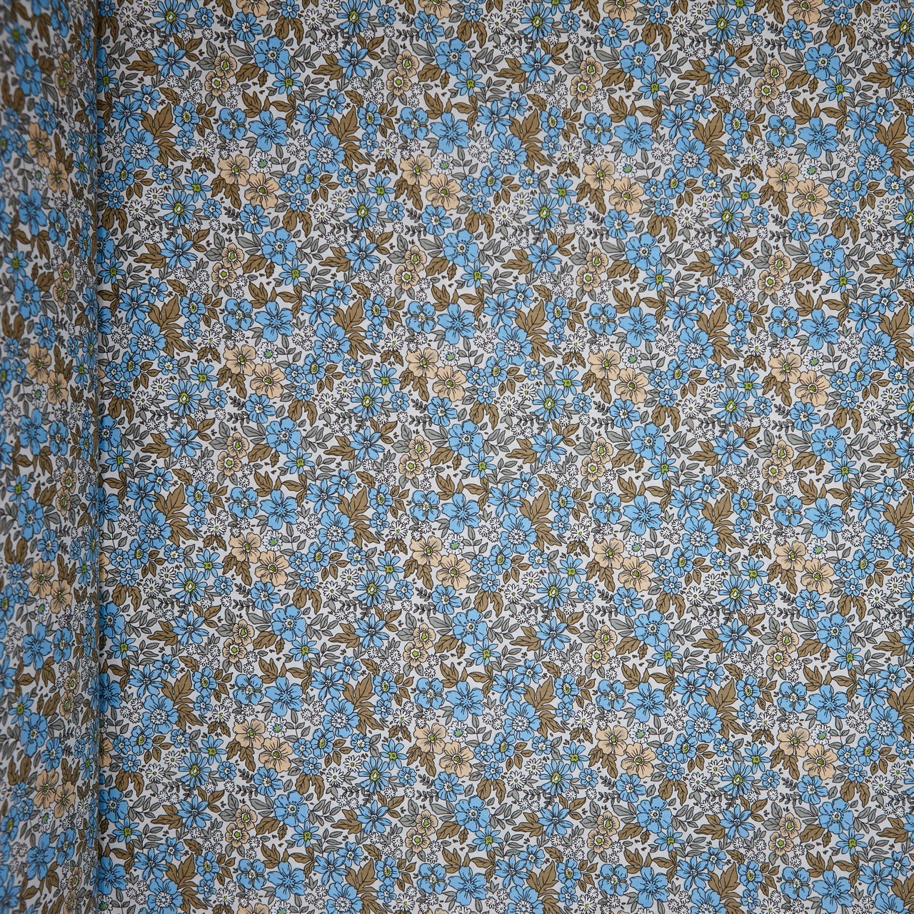Cotton Floral - Ditsy Field - Blue (full)