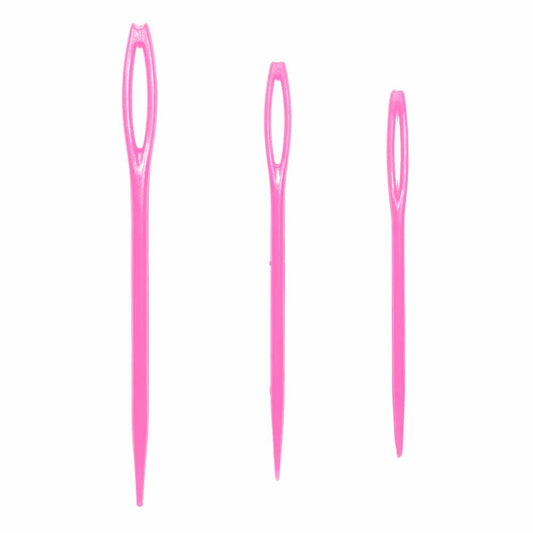 Unique - Yarn Needles - Pink Plastic (3pc)