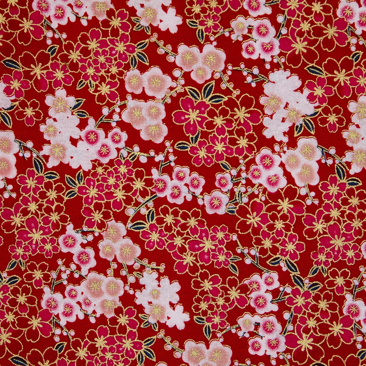Cotton Metallic - Liberty - Red (detail)