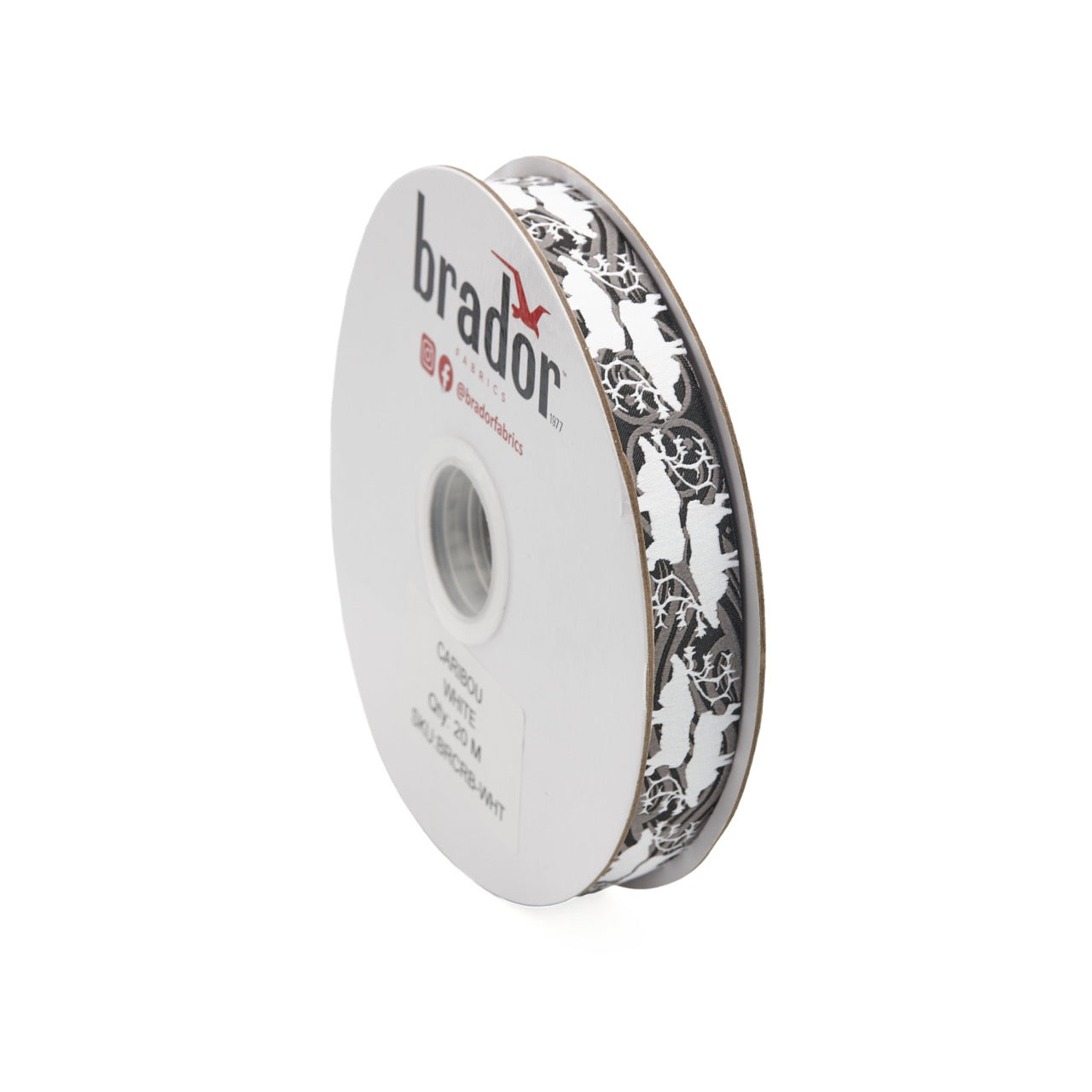 Arctic Collection® Braid / Ribbon - Caribou - WHITE (roll)