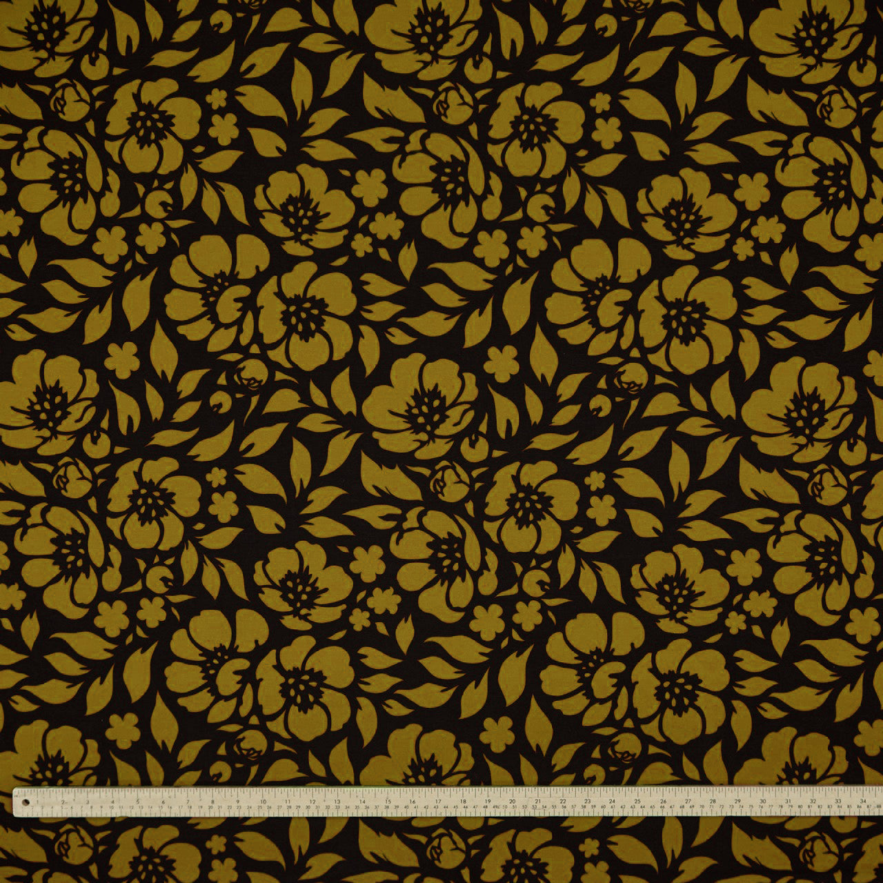 Commander® Azalea Floral (Solid) - Mustard (measured)