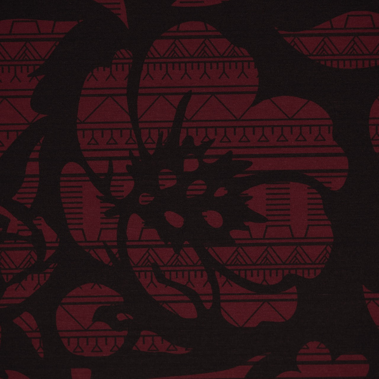 Commander® Tunniit Floral (Azalea) - Burgundy (2-Sided) - Tunniit detail