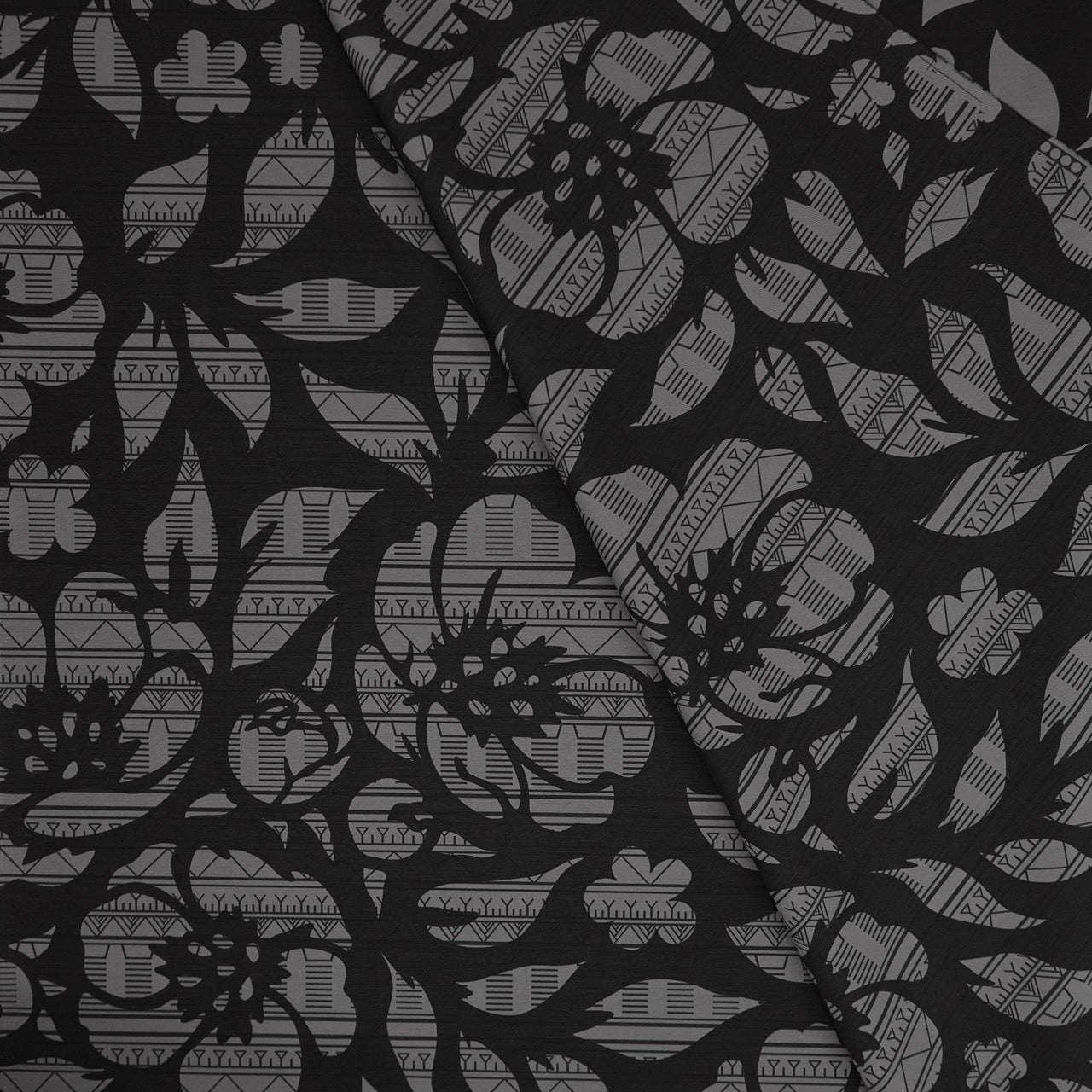 Commander® Tunniit Floral (Azalea) - Pewter (2-Sided) - Tunniit pattern
