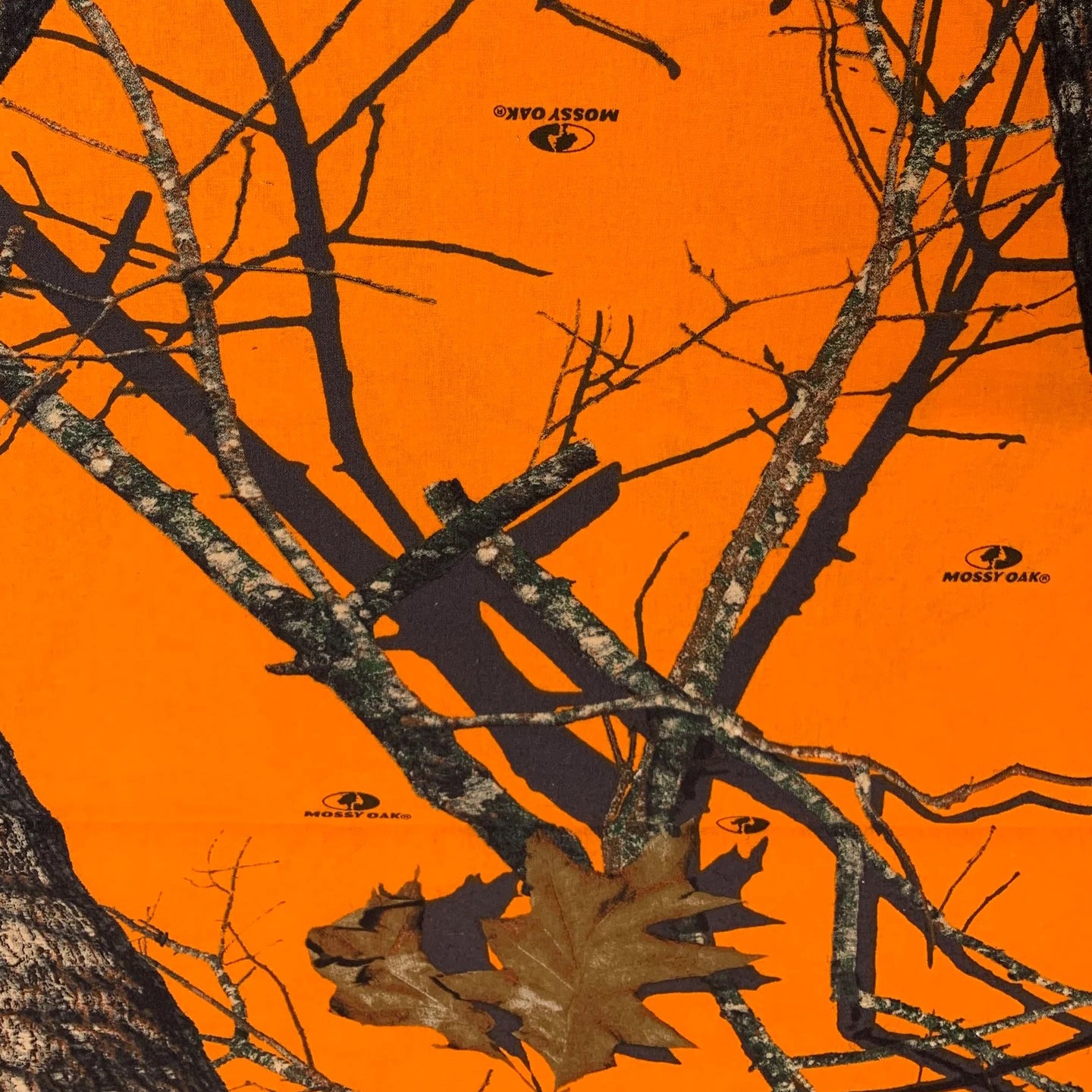 Quilting Cotton - Mossy Oak® - Break-Up / Blaze Orange