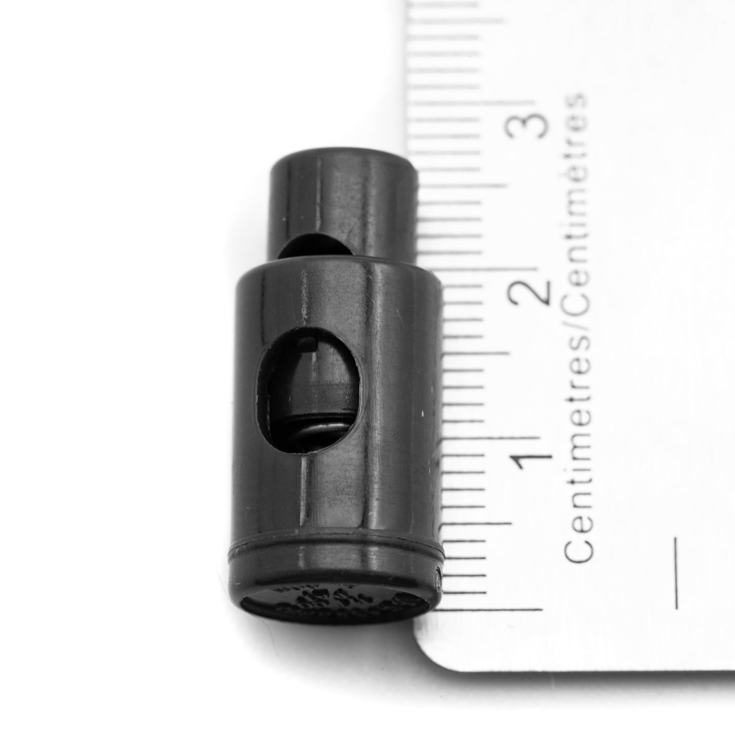 Cord Stoppers - Barrel (Black) - DETAIL