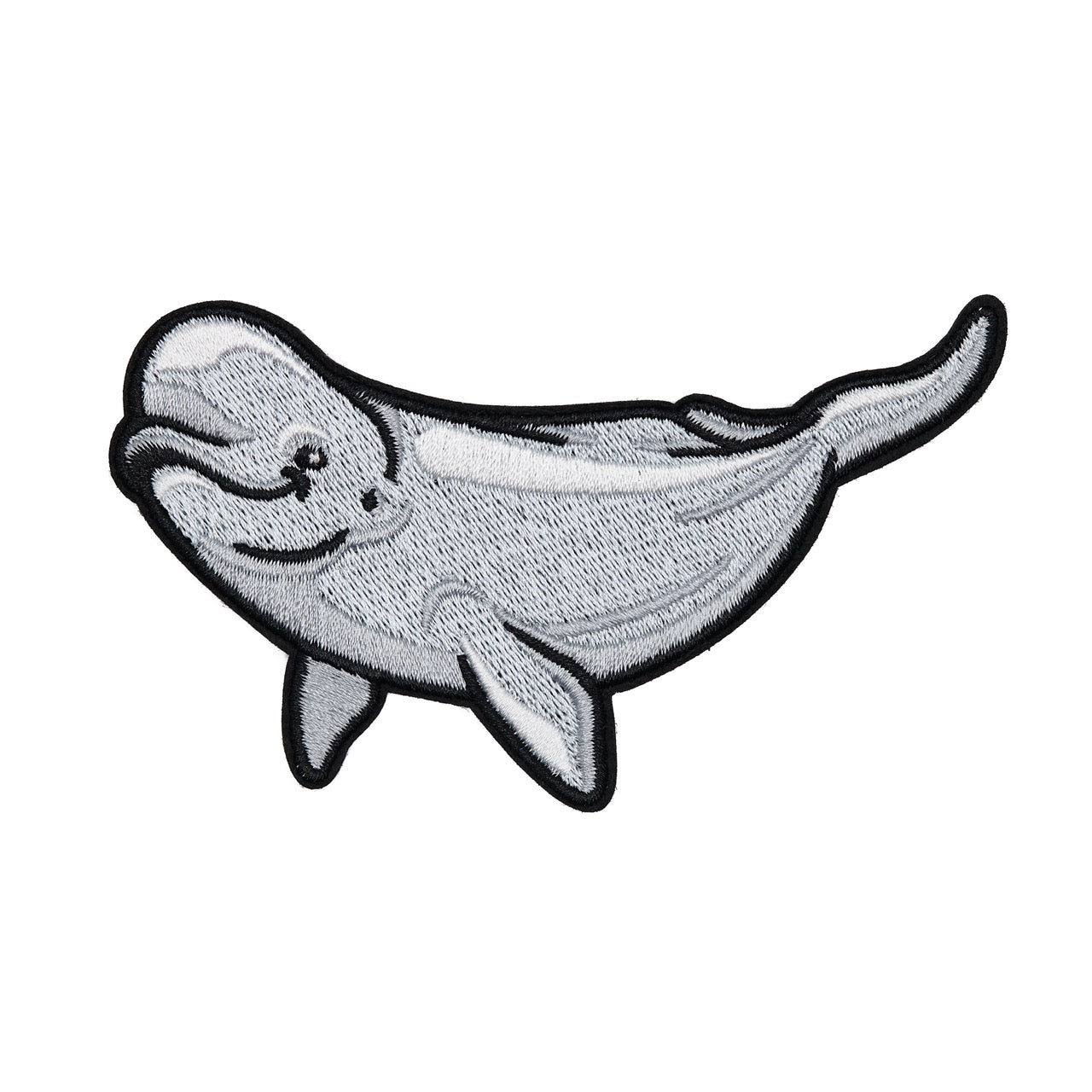 Arctic Collection Iron-On Patches - Beluga Whale - White