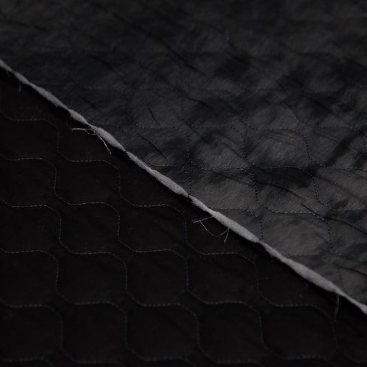 Cotton Quilt - Seal Skin - 6oz - Pewter (Mid-Grey) - detail