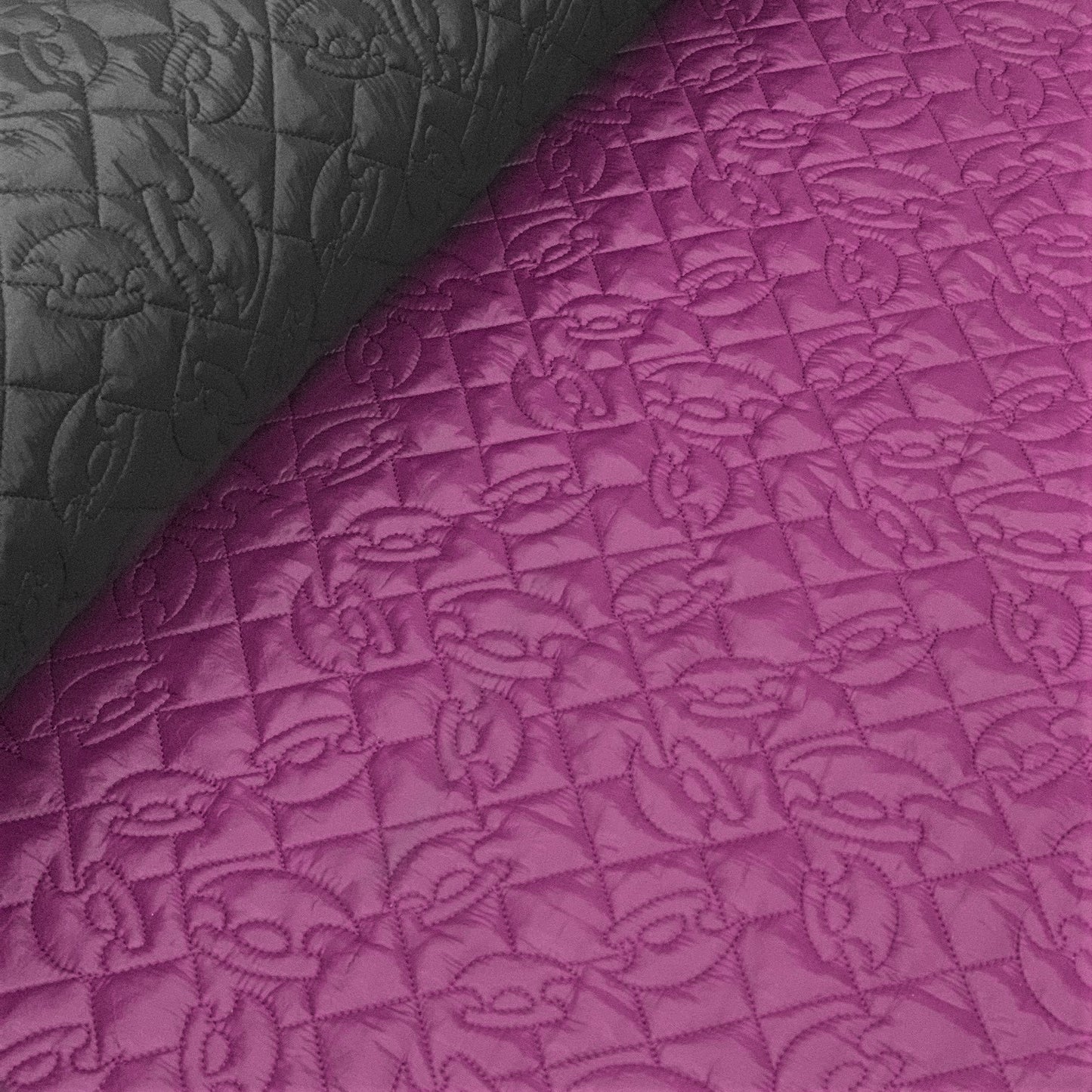 Embroidered Quilt 2-Sided - Ulu - berry