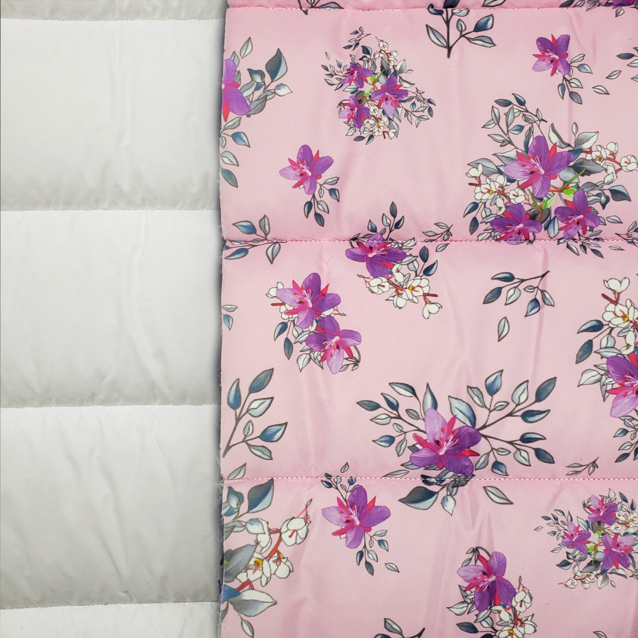 Quilted Holofill™ - 2-Sided, 13oz - Arctic Floral Pink