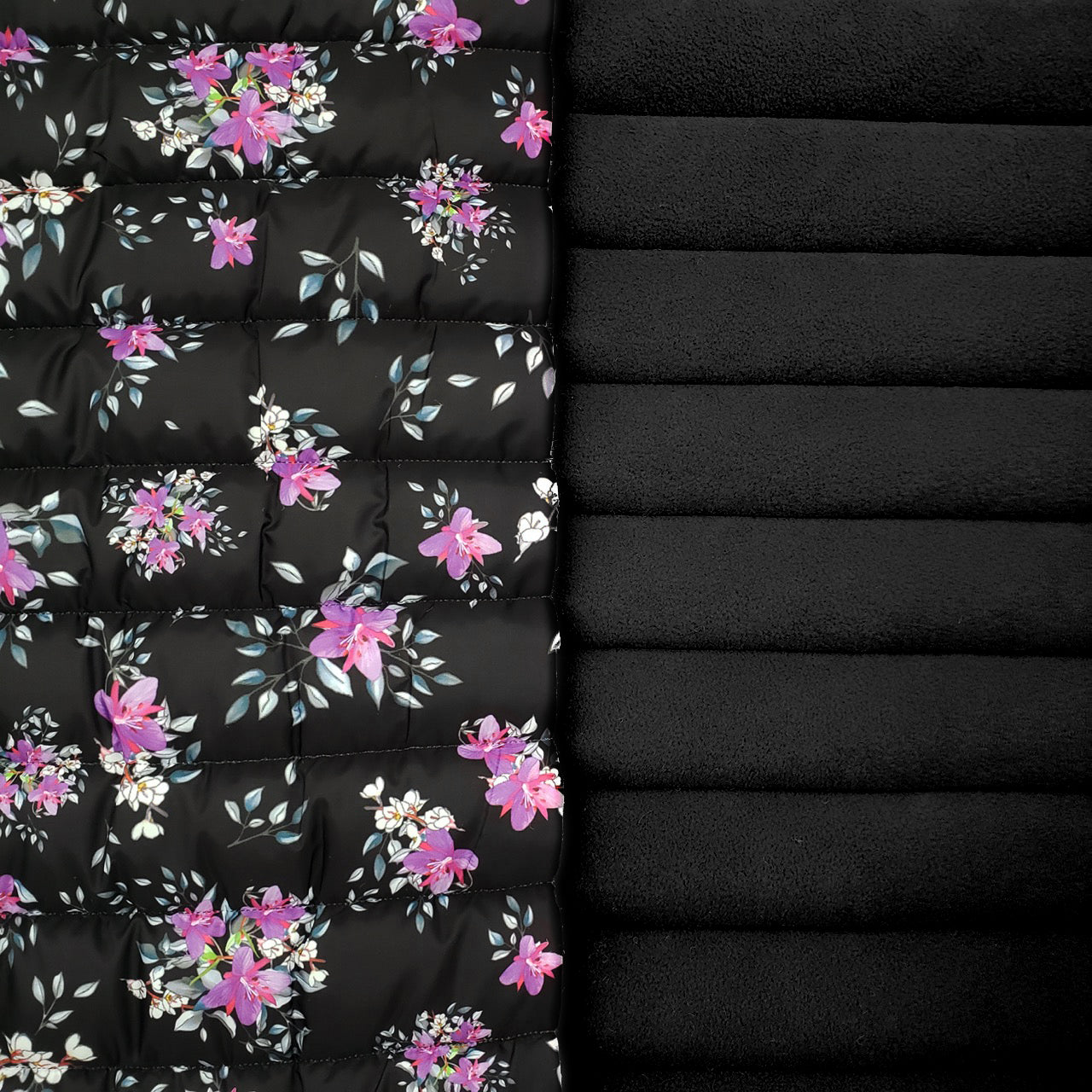 Quilted Polar 2-Sided 13oz - Arctic Floral by Martha Kyak (comp)